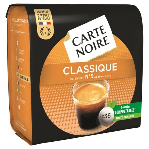 [E00027012] Carte noire - Dosette classique N°5 - 36D