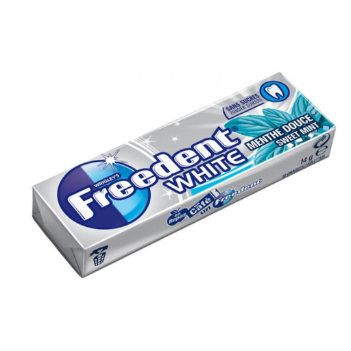 [E00038006] Freedent - Chewing Gum - White Menthe Douce - 14g