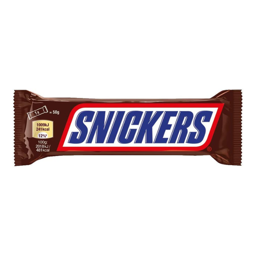 [E00038017] Snickers - Barre Choco Cacahuètes - Original - 50g