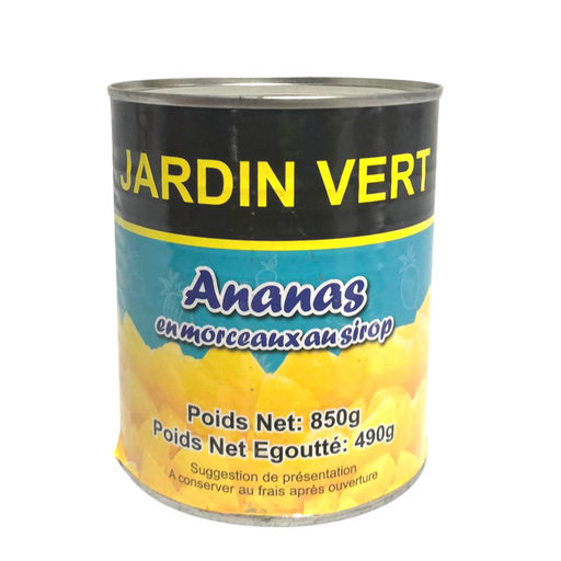 [E00020046] Jardin vert - Ananas en morceaux - 850g