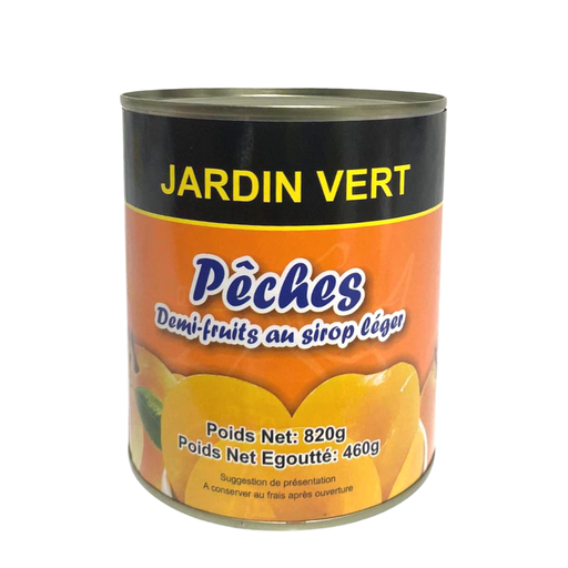 [E00020050] Jardin vert - Pêches - 820g