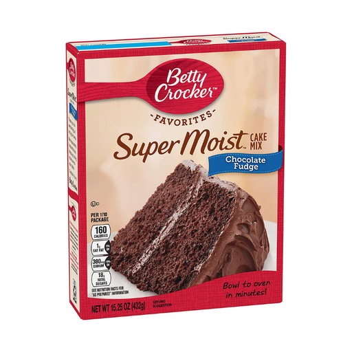 [E00020127] Betty Crocker - Préparation gâteau Choco Fudge Cake - 432g