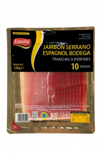 [E00022034] Espuna - Jambon de serrano 12 tranches - 144g