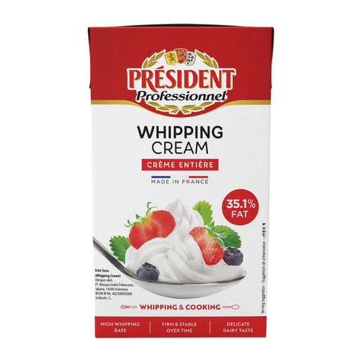[E00024044] Président - Crème Fraiche Entière 35% - 1L