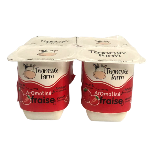 [E00024049] Tennessee farm - Yaourt Fraise - 4x100g