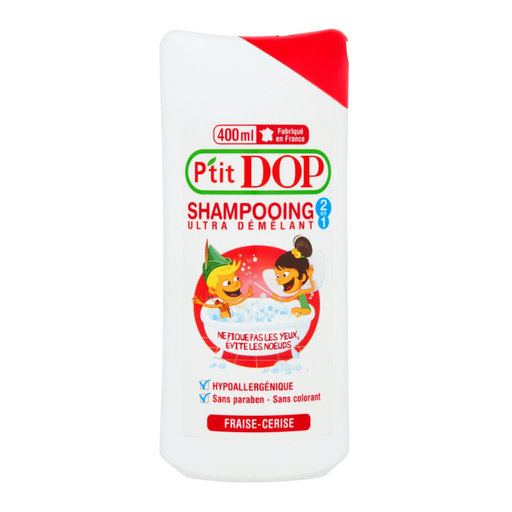 [E00002060] Ptit Dop - Shampoing Fraise Cerise - 400ml