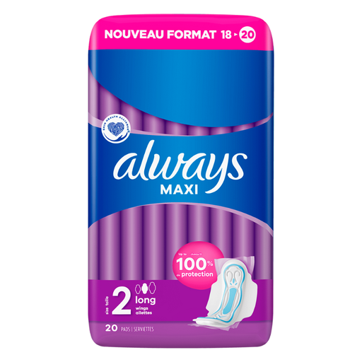 [E00020273] Always - Serviette - Maxi Long - x20