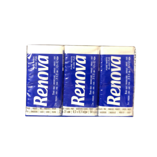 [E00026034] Renova - Paquet 9 Mouchoires - x6
