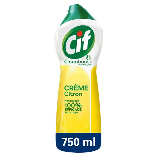 [E00006154] CIF - Crème à récurer - Citron - 750ml