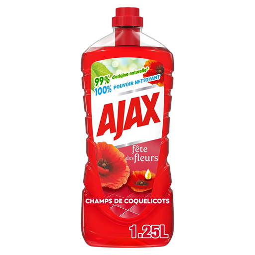 [E00007000] Ajax - Nettoyant Sol - Coquelicot - 1,25L