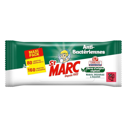[E00026029] St-Marc - Lingettes - Anti-Bactériens - x 80
