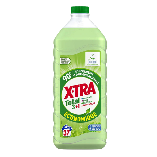 [E00005077] XTRA - Lessive liquide - ÉCO LABEL TOTAL 3+1 - 37D
