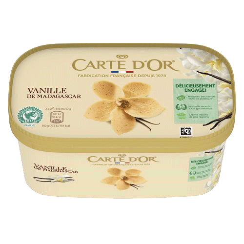 [E00024008] Carte d'or - Vanille de Madagascar - 900ml