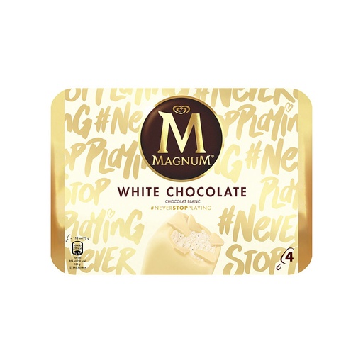 [E00024024] Magnum - Chocolat blanc - 4U